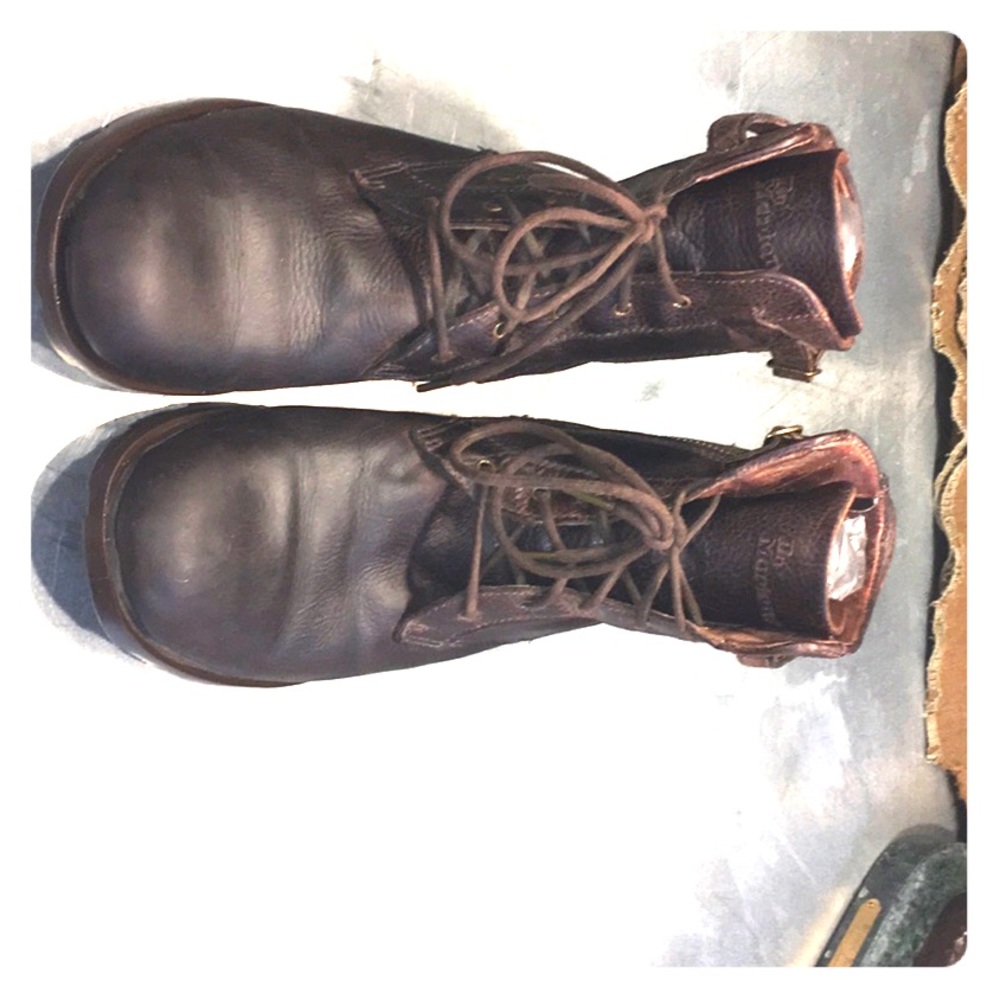 Dr Marten side zip, Pebbled Leather oiled boots